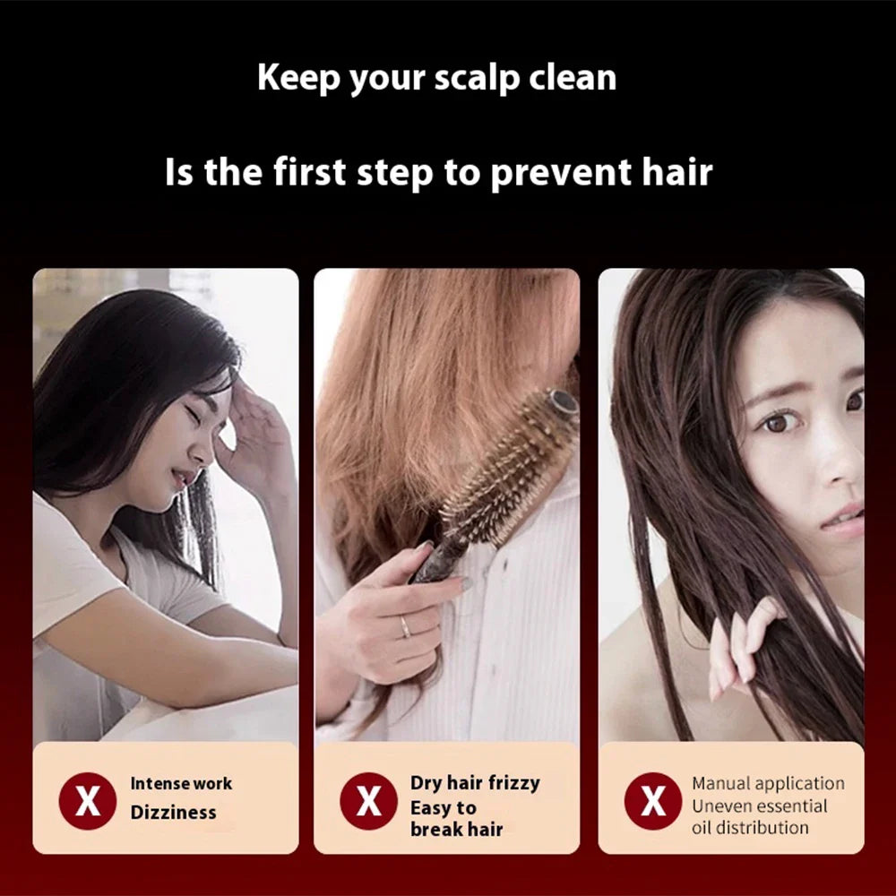 Botega Electric Vibration Massage Comb Designed For Men And Women